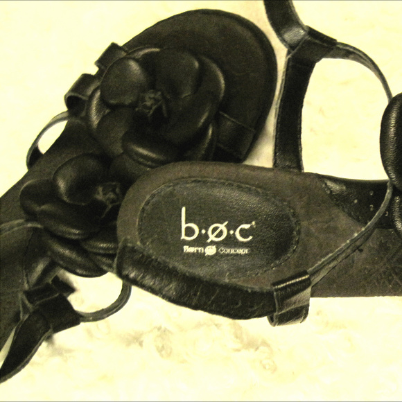 B.O.C. Black leather upper shoes S7 - Picture 1 of 6